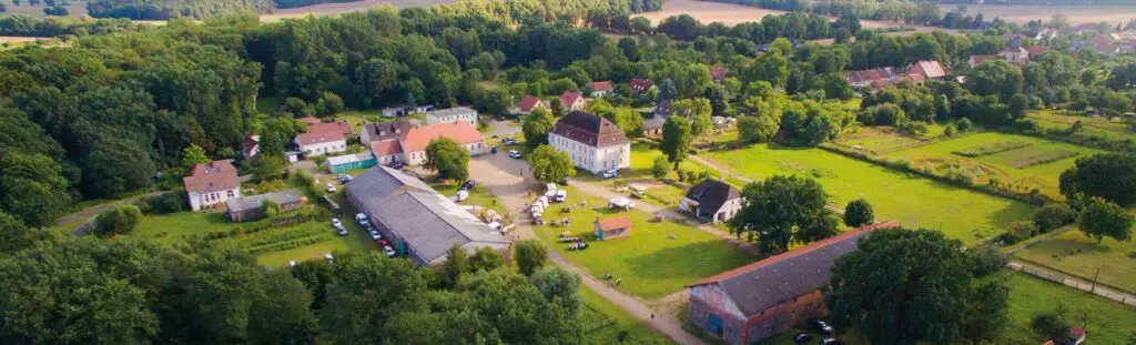Luftaufnahme von Gut Zernikow